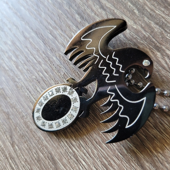 2/$8 • Rhinestone Bird Necklace - Picture 3 of 7